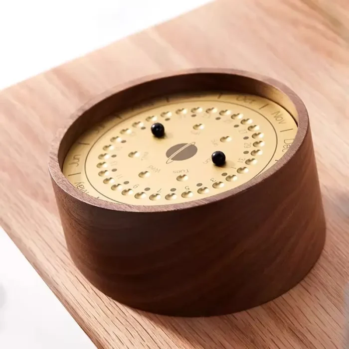 Earth Solid Wood Perpetual Calendar