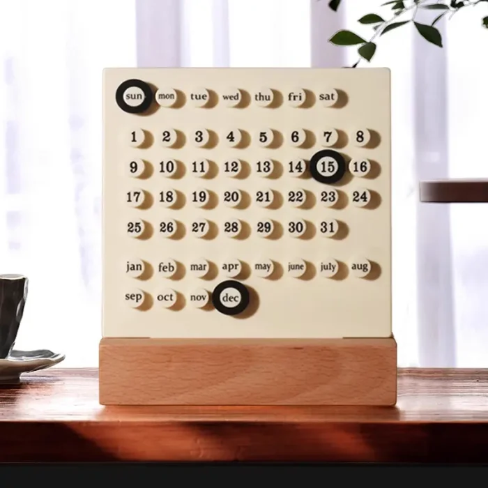 Retro Turning Perpetual Calendar