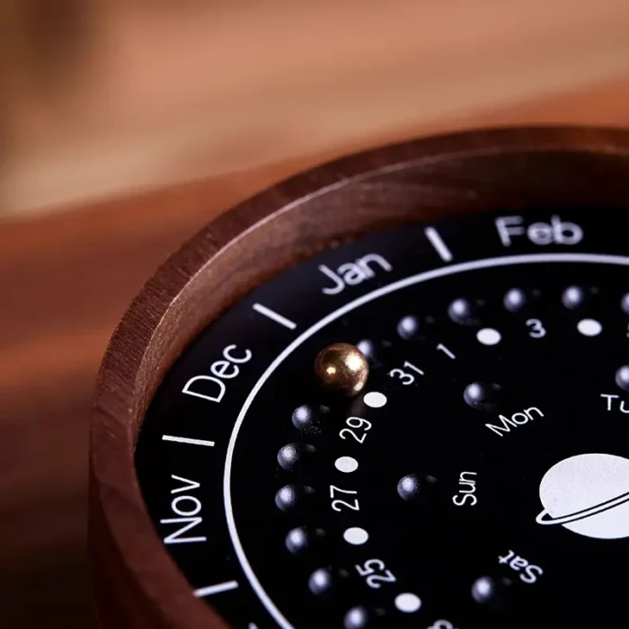 Earth Solid Wood Perpetual Calendar