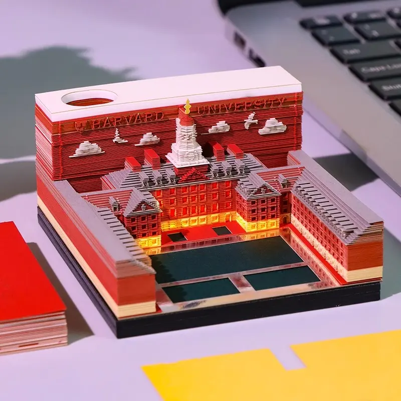 Harvard University 3D Paper Sculpture Calendar