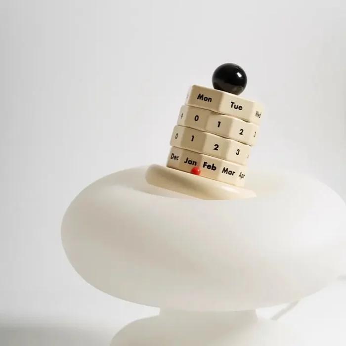 Earth Solid Wood Perpetual Calendar