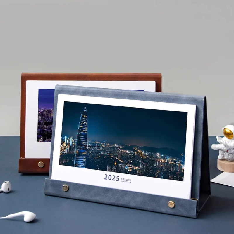 Absorbent Leather Desk Calendar