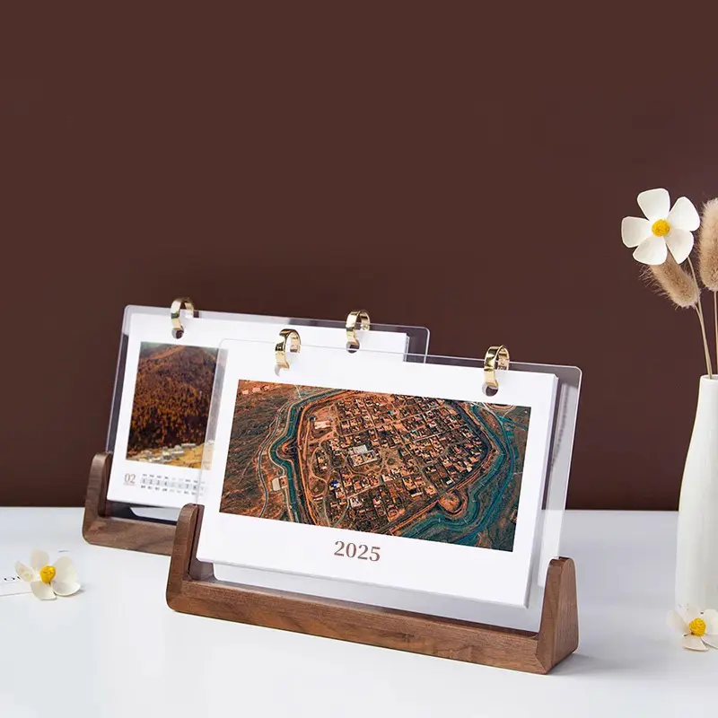 Solid Wood Personalized Creative Desk Calendar