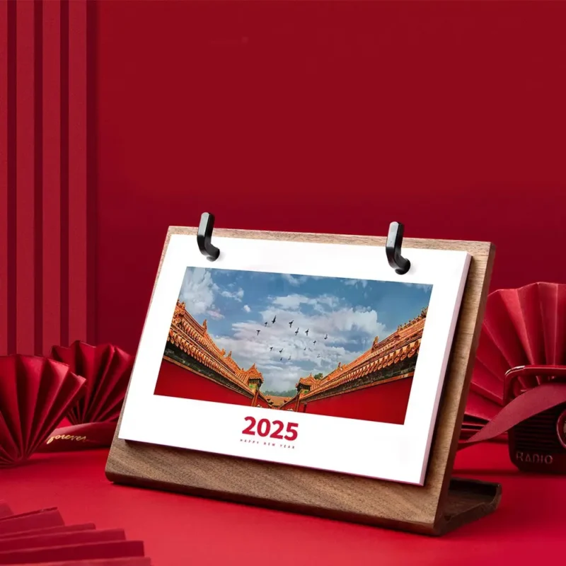 Customized L-Shaped Solid Wood Calendars