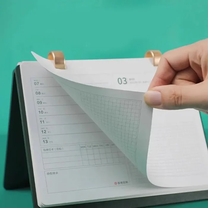 Book Leather Desk Calendar