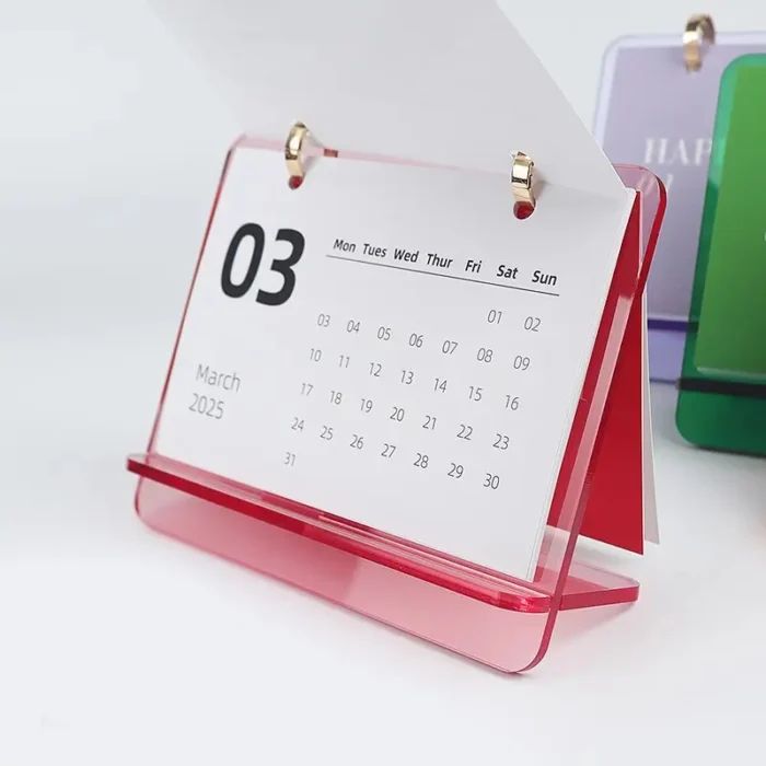 Acrylic Flip Page Calendar
