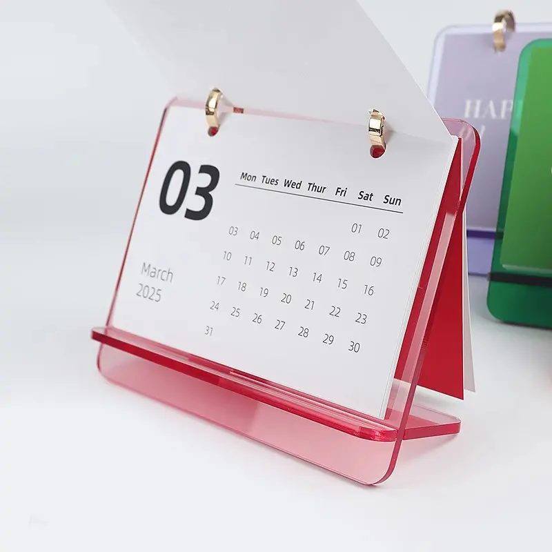 Acrylic Flip Page Calendar