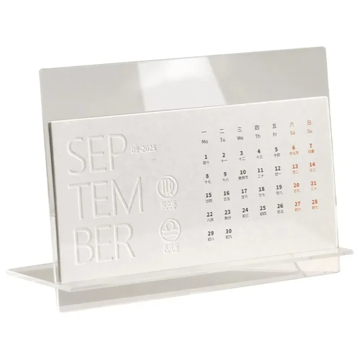 One Way Acrylic Desk Calendar