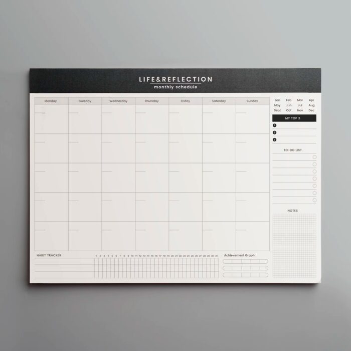 desk blotter calendar