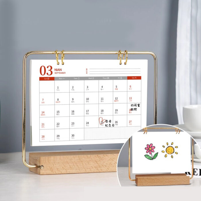 photo desk calendar